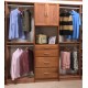 84 inch Double Hanger Closet System with Drawers