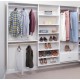 84 inch Hanging Closet System with Shelves and Drawers 