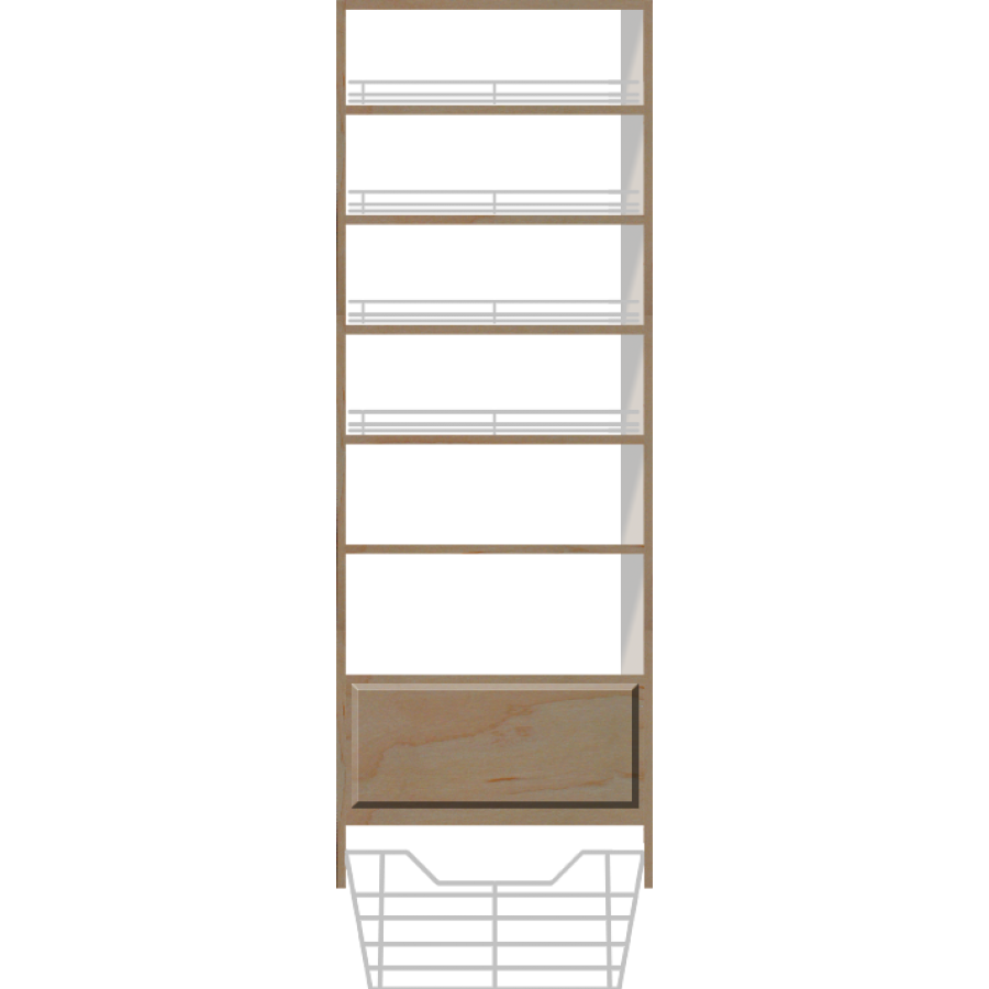 Closet Organizer Kits Drawer, Basket & Shoe Shelves Unit