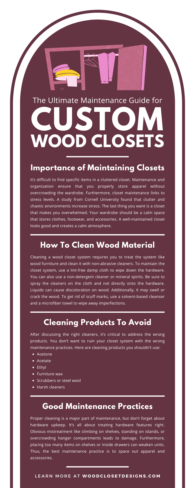 The Ultimate Maintenance Guide for Custom Wood Closets